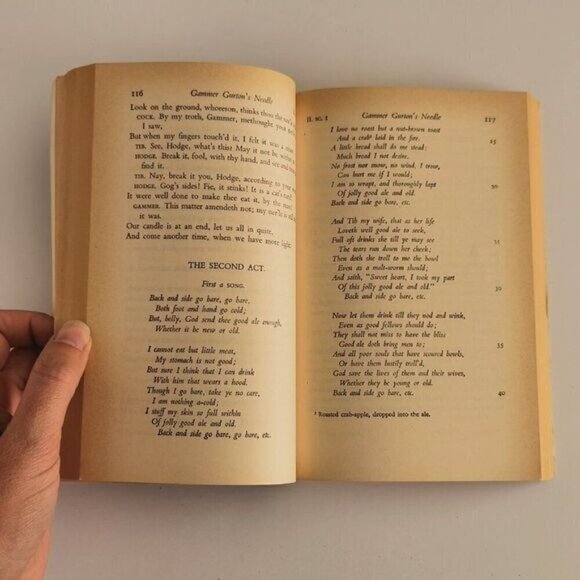 1961 Anthology of English Drama Before Shakespeare - Vintage School Book Reader - Picture 7 of 9